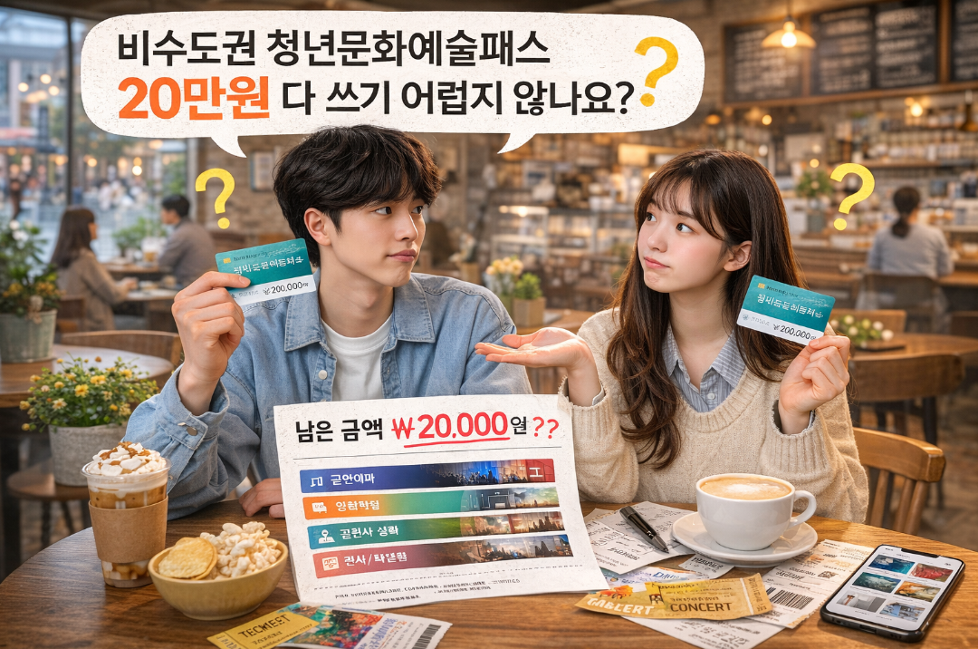 비수도권 청년문화예술패스 20만원, 현명하게 다 쓰는 법
