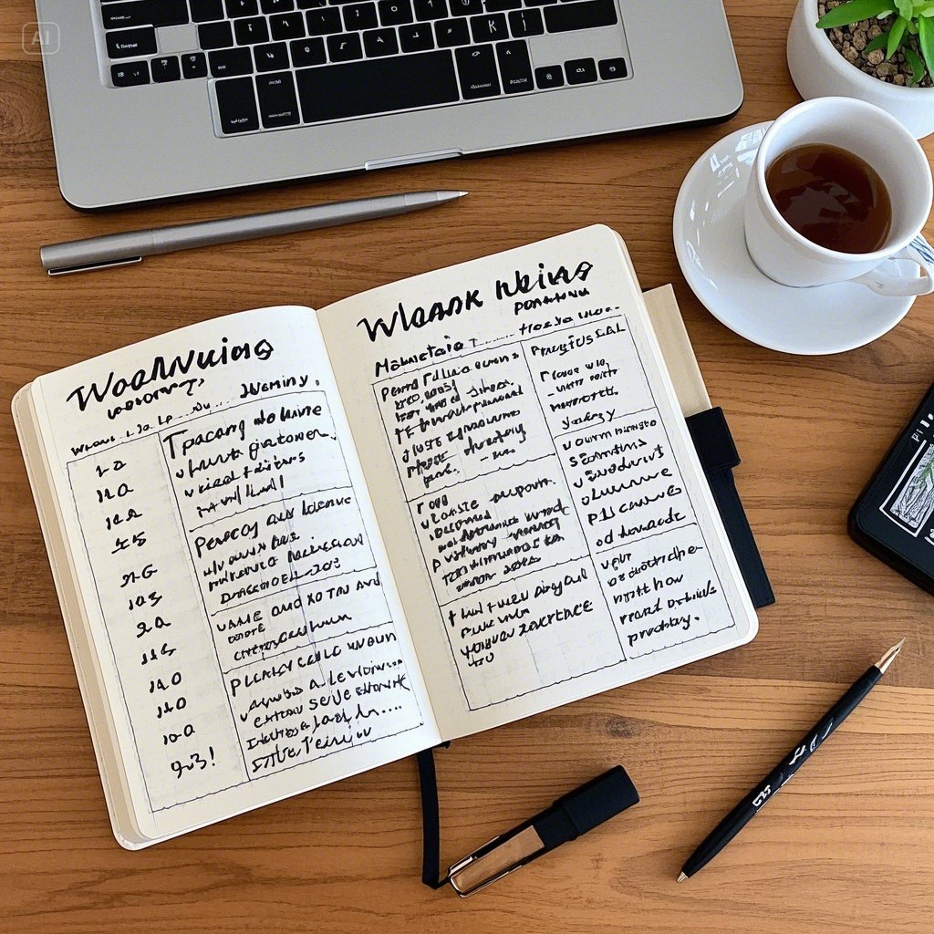 실패하지 않는 주간계획 루틴 (습관화, 일정관리, 실전예시)