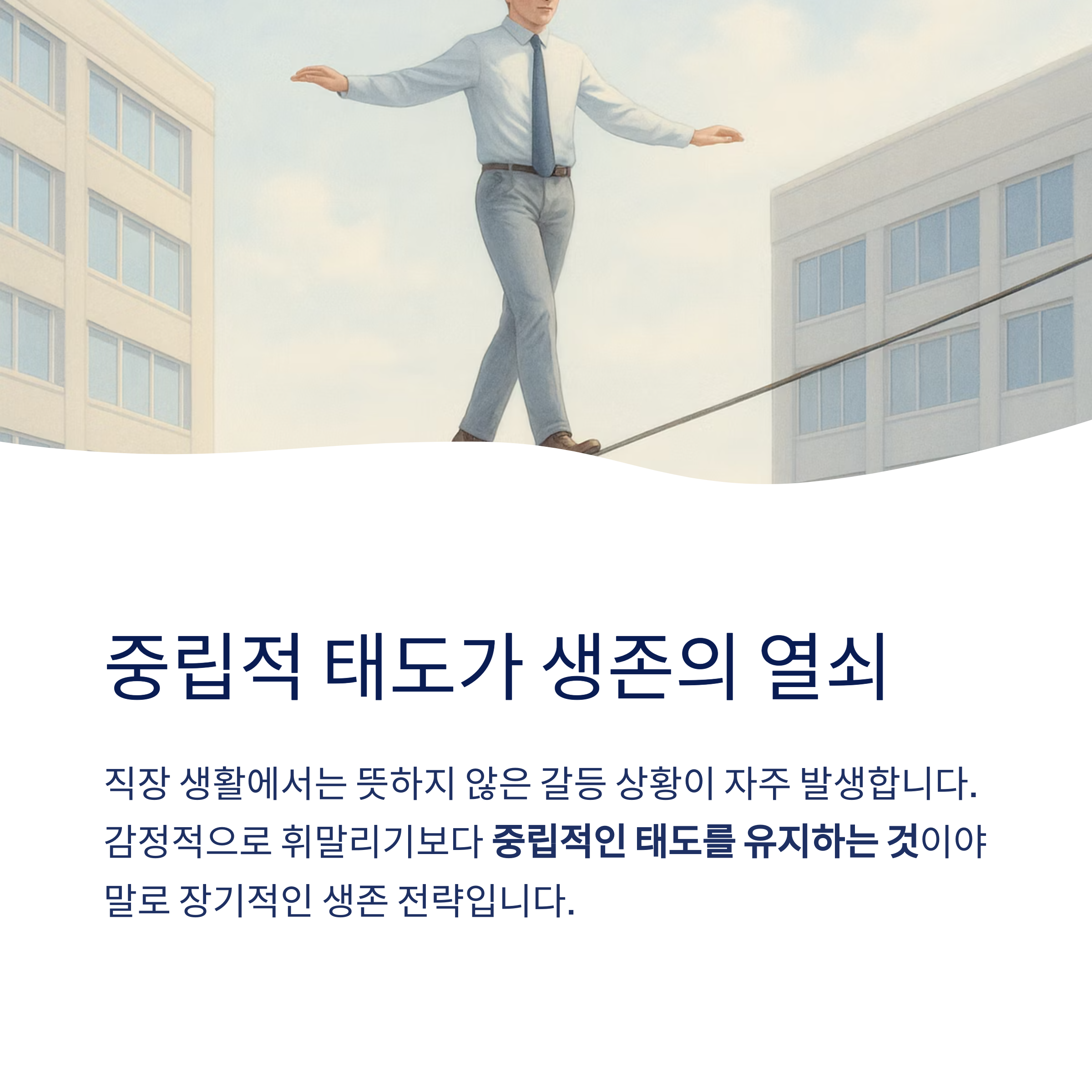 중립적 태도가 생존의 열쇠