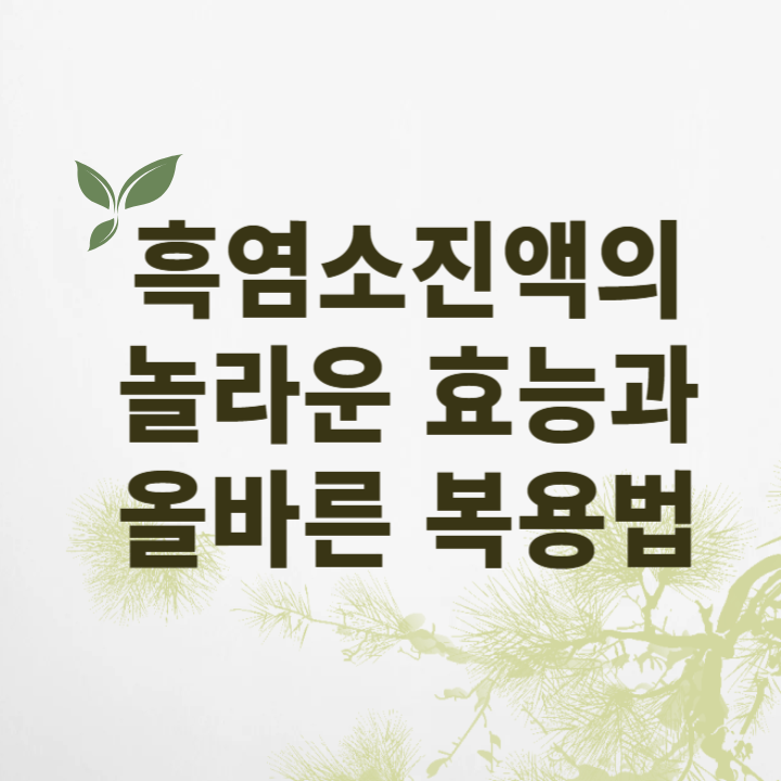 흑염소진액 효능과 복용법 썸네일