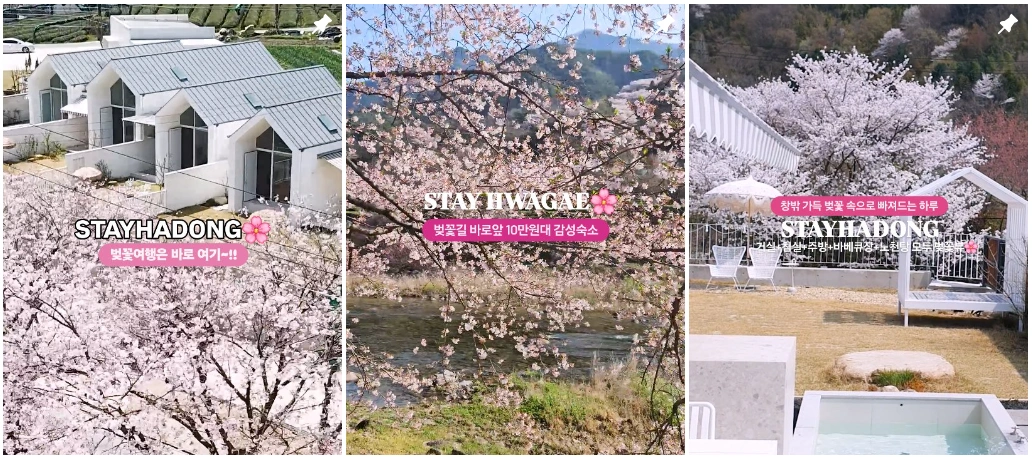 벚꽃-호캉스-스테이하동-화개