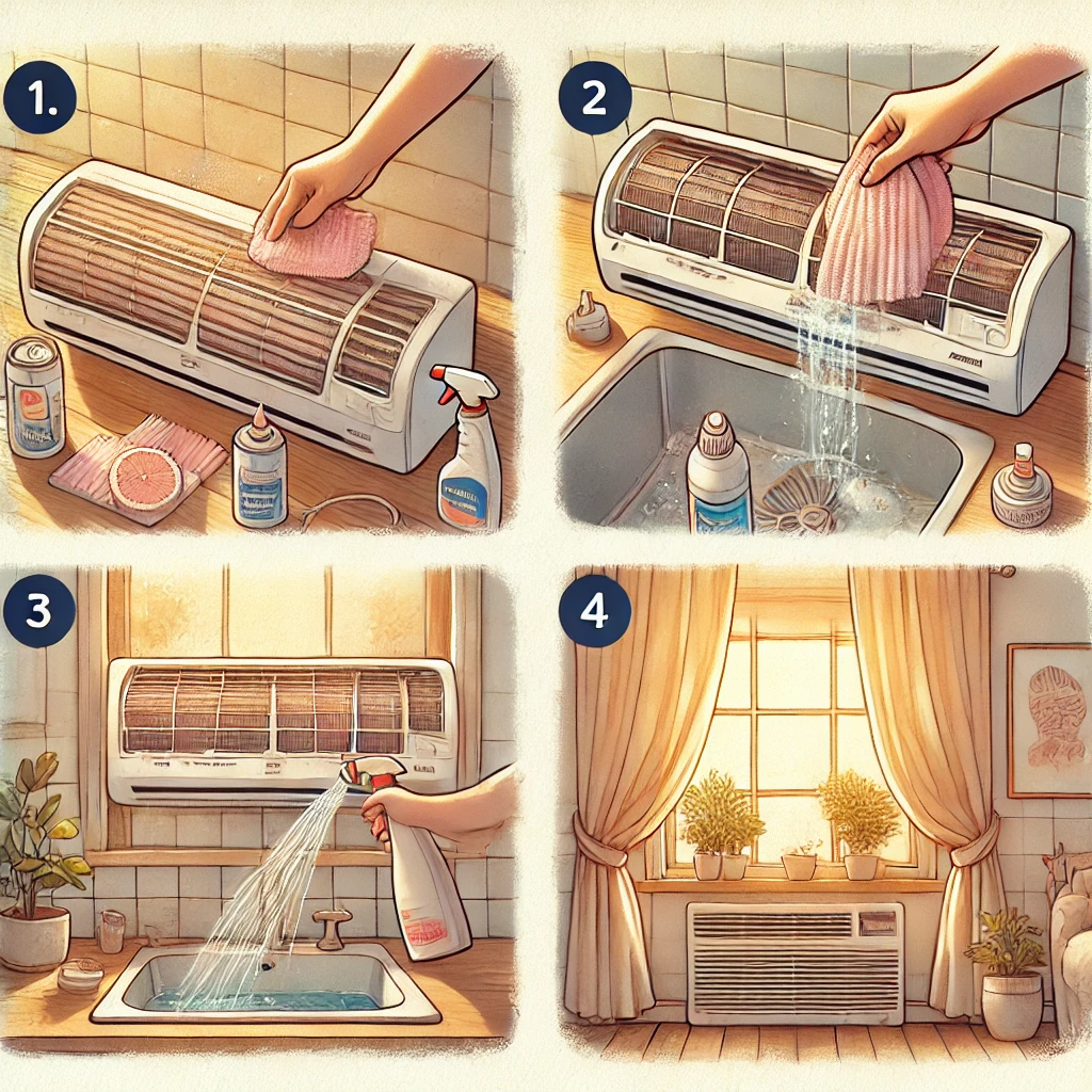 에어컨 셀프청소 방법 필터냄새 여름철 관리 관련 사진