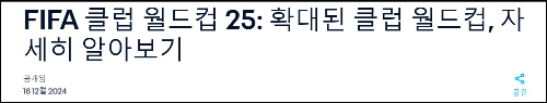 알트태그-FIFA 클럽 월드컵 알아보기