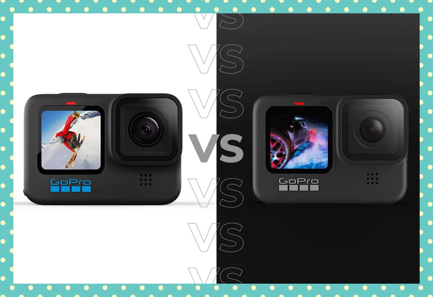 고프로 히어로10과 고프로 히어로9 비교 대표 이미지