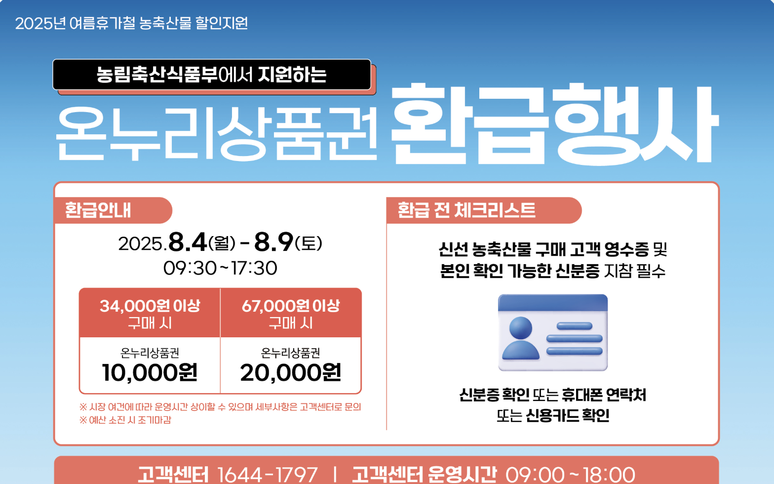 온누리상품권 환급방법
