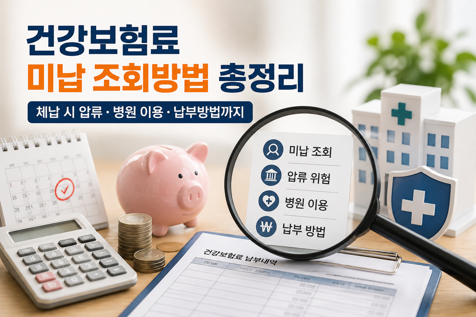 건강보험료 미납 조회방법 총정리|체납 시 압류·병원 이용·납부방법까지 관련 사진