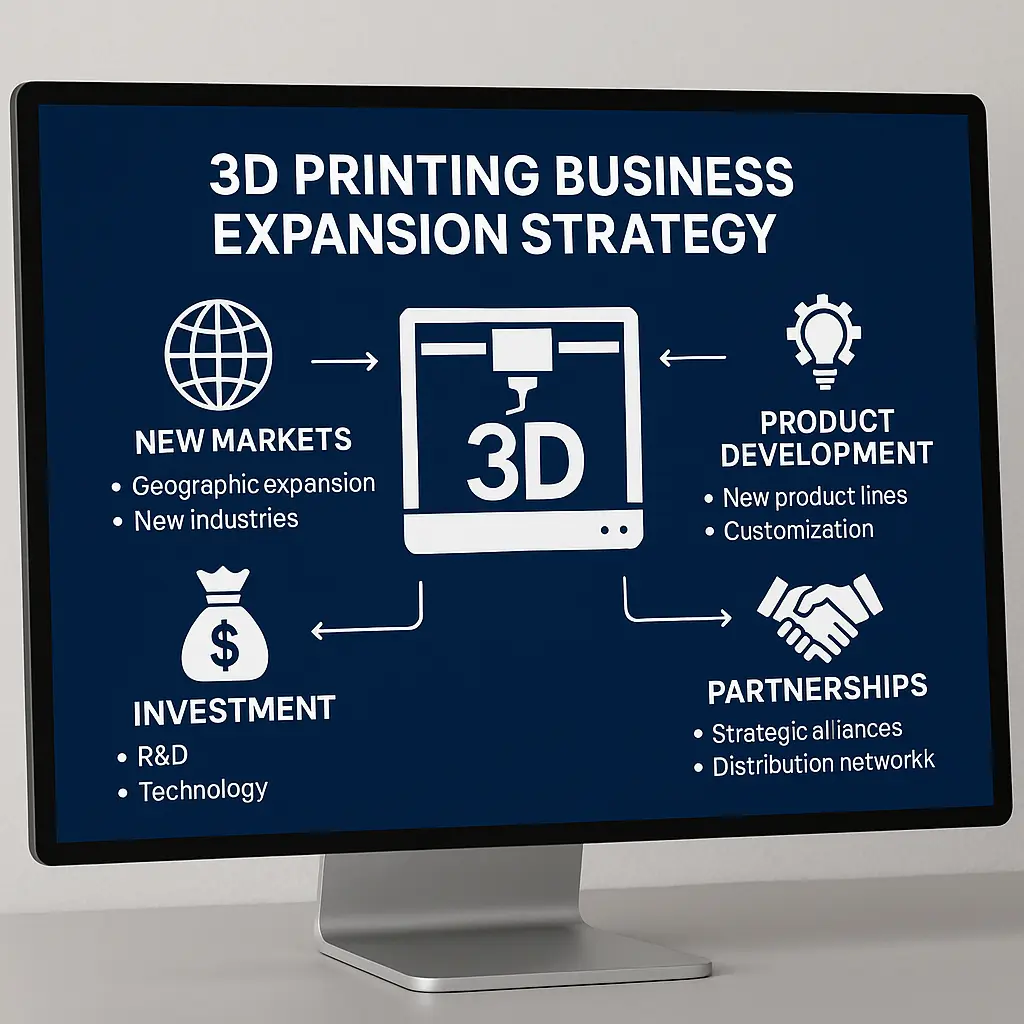 3D프린팅 피규어 비즈니스 성공을 위한 실전 핵심 전략과 노하우가 정리된 컴퓨터 화면, 인물 없이 정보가 표시된 장면