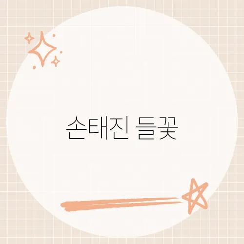 손태진 들꽃, 그의 감성을 담은 신곡 이야기​