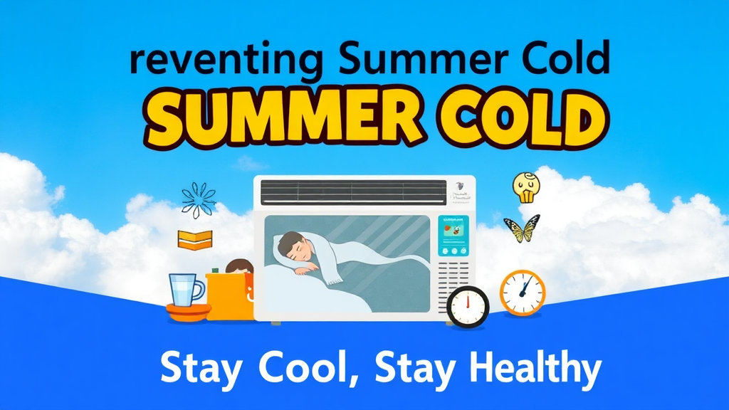 여름철 냉방병 예방과 수면 건강 관리 전략