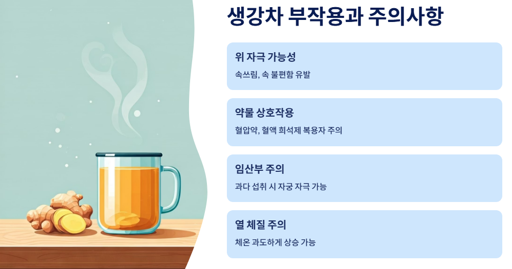 생강차 부작용과 주의사항