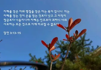 잠언 3장 젊은이 교훈 성경 해석_19