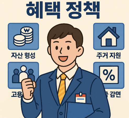 청년근로자 혜택 정책 이미지