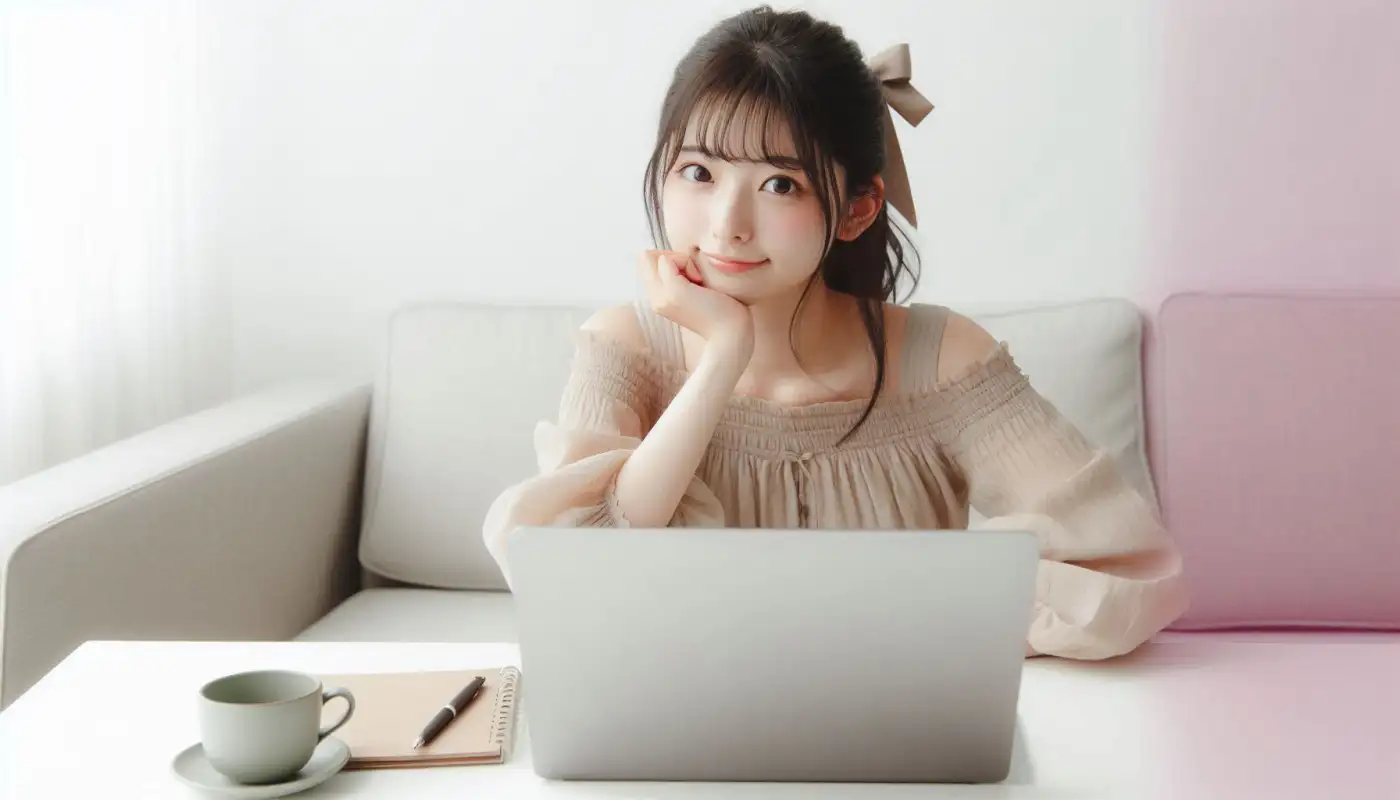 whatsapp-사용법을-알아보는-여성의-모습