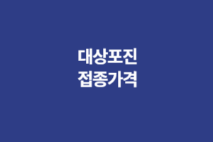 대상포진 접종가격