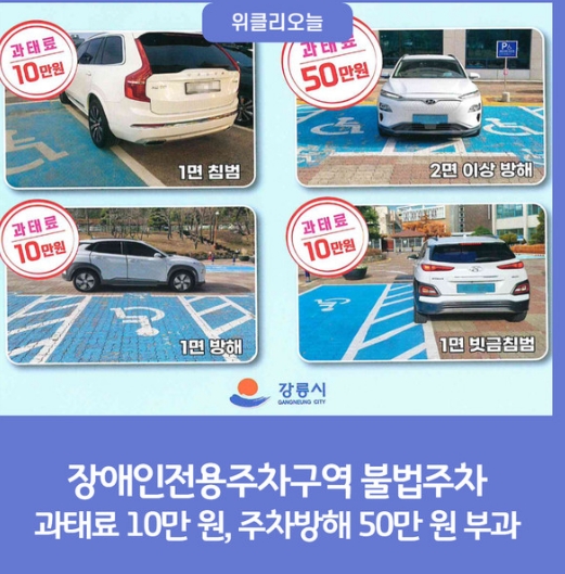 장애인주차구역이미지/사진