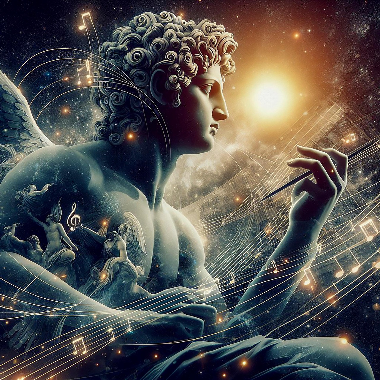 아폴로, 음악의 신, 치유의 신 이미지