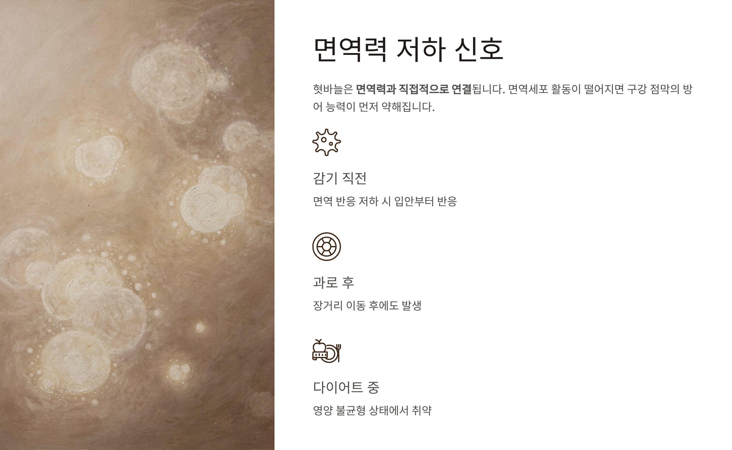 혓바늘이 돋는 이유
