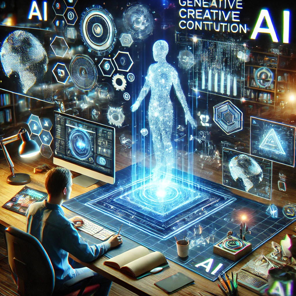 생성형 AI와 콘텐츠 산업에 관한 이미지