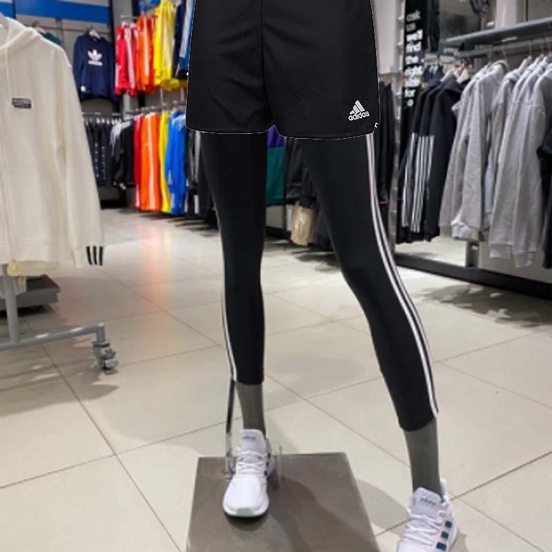 여성 아디다스 W E 3S TIGHT 레깅스 반바지