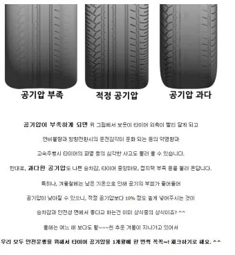 타이어 공기압 적정 범위 완벽정리 안내_15