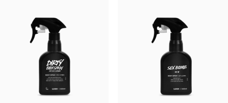 러쉬 보디스프레이 사진