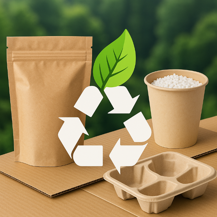 지속가능한 친환경 포장재 이미지