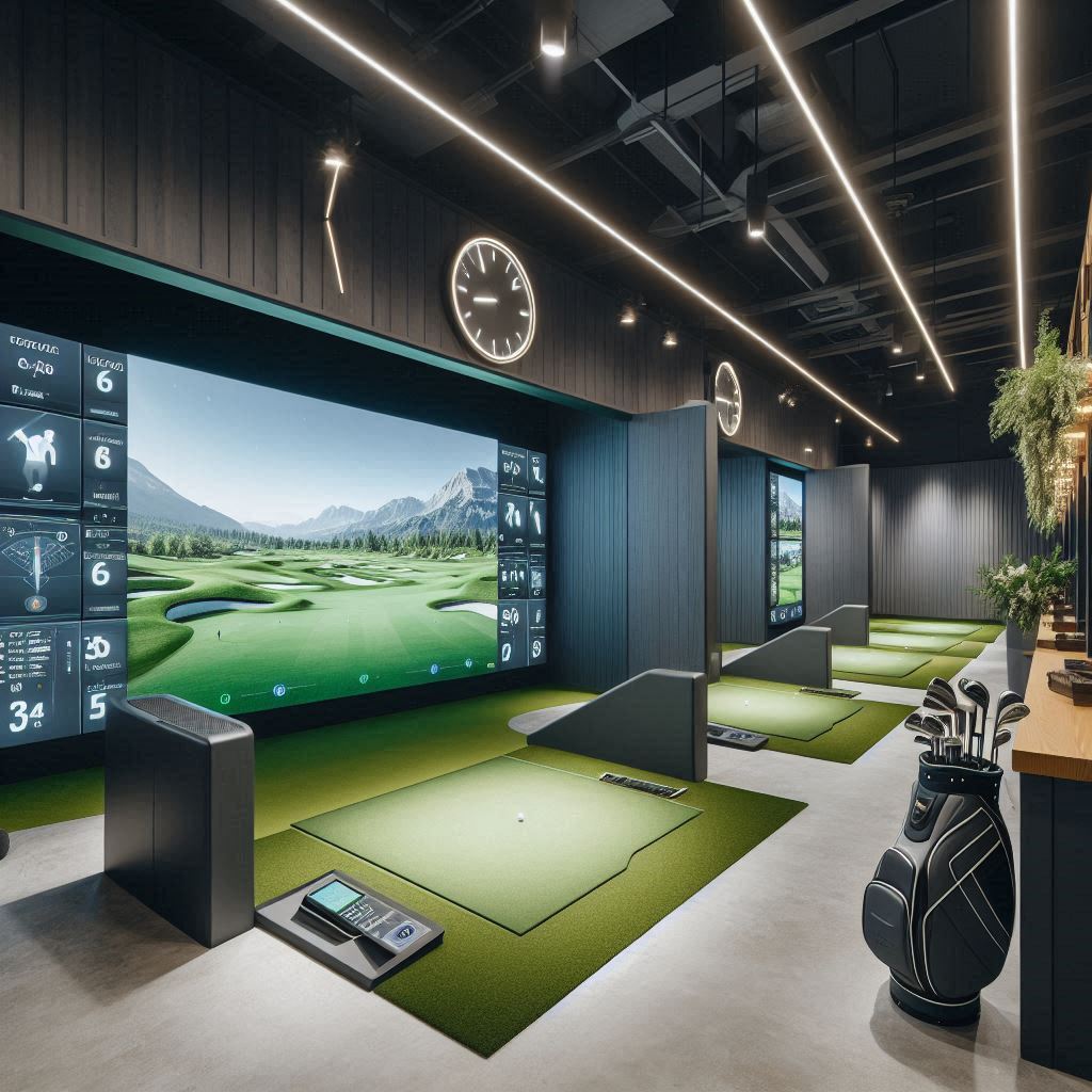 실내골프연습장 배경