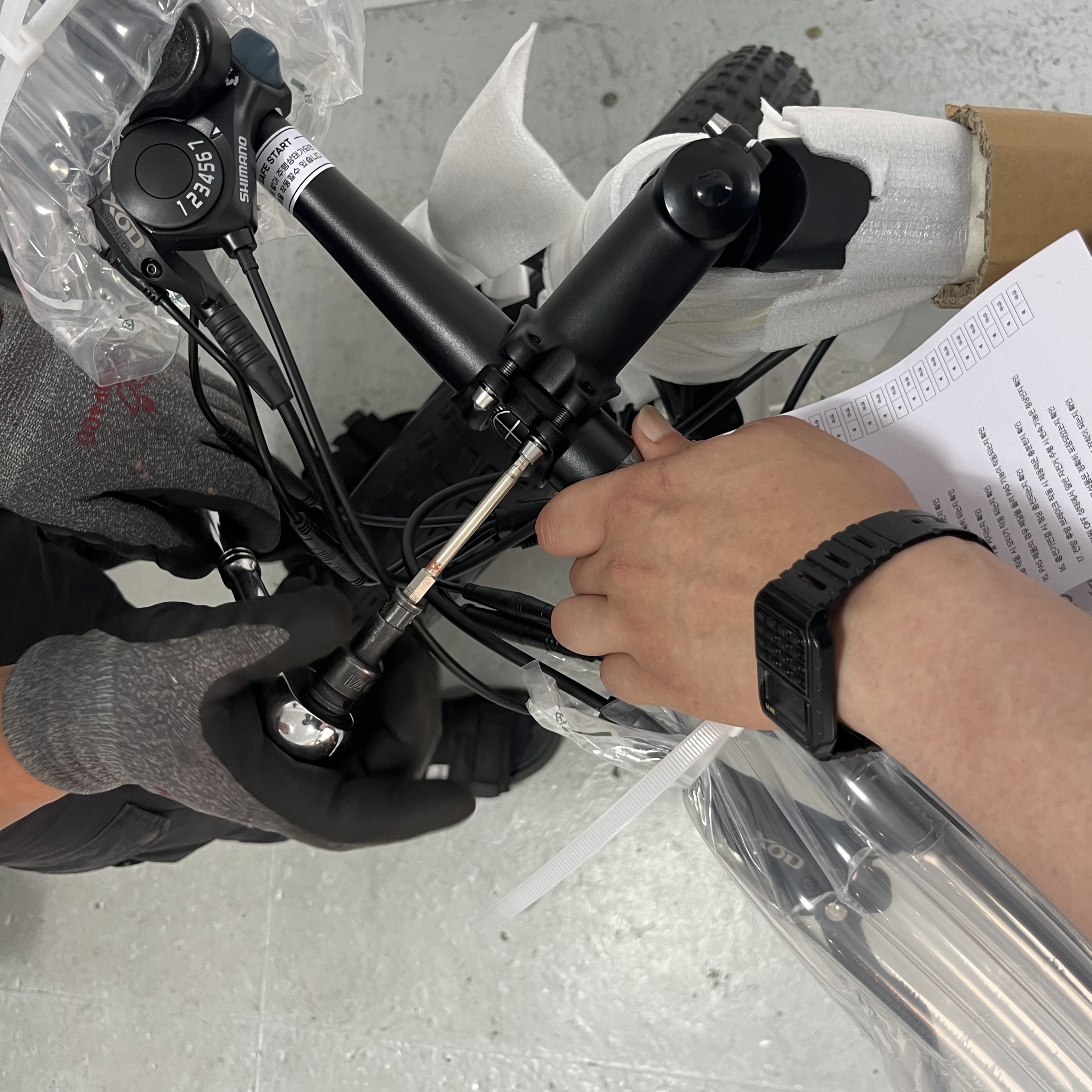 수원 전기자전거 판매점: AU테크 스카닉 F100 팻바이크 조립-모빌리티솔루션 수원 전동자전거 매장