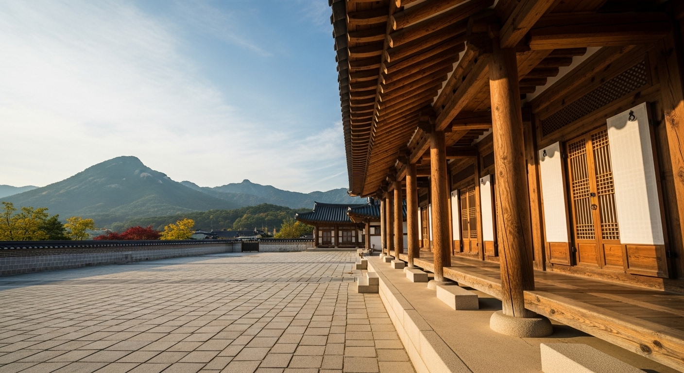 한국의 전통 가옥 한옥 사진