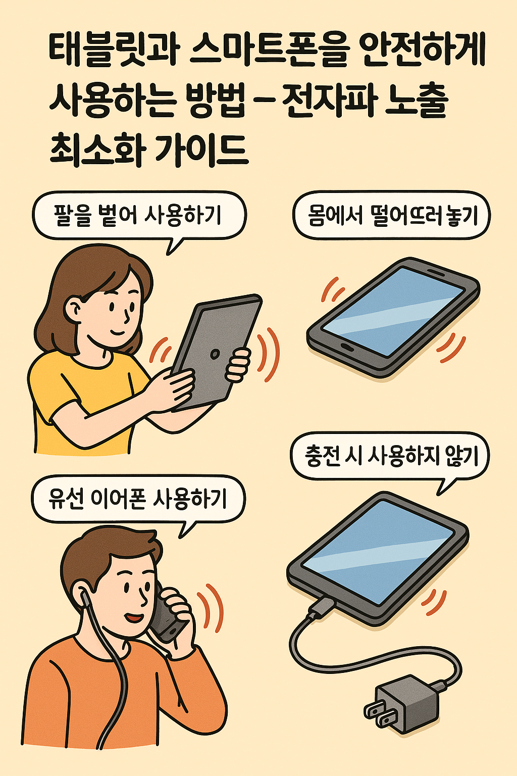 태블릿과 스마트폰을 안전하게 사용하는 방법