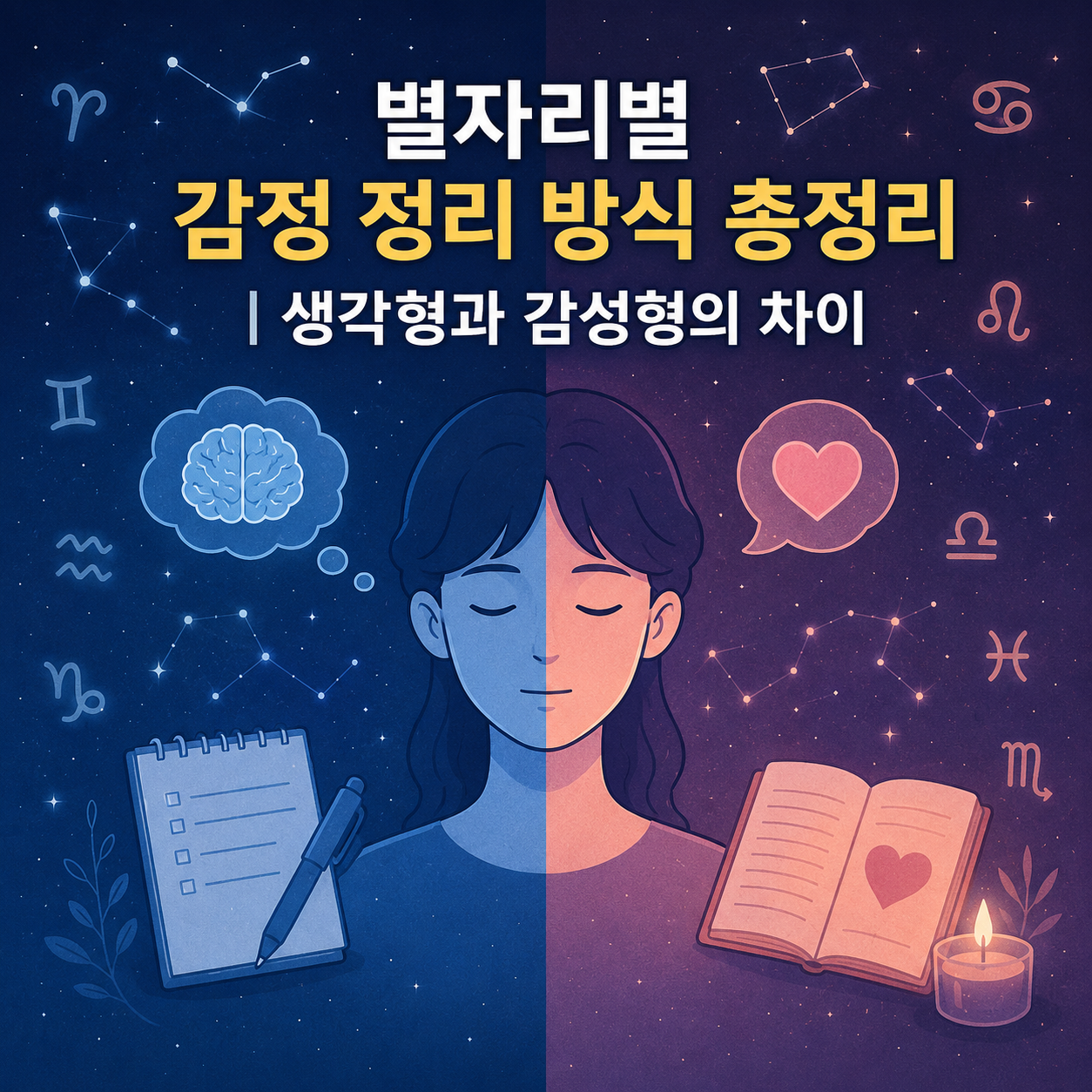 별자리별 감정 정리