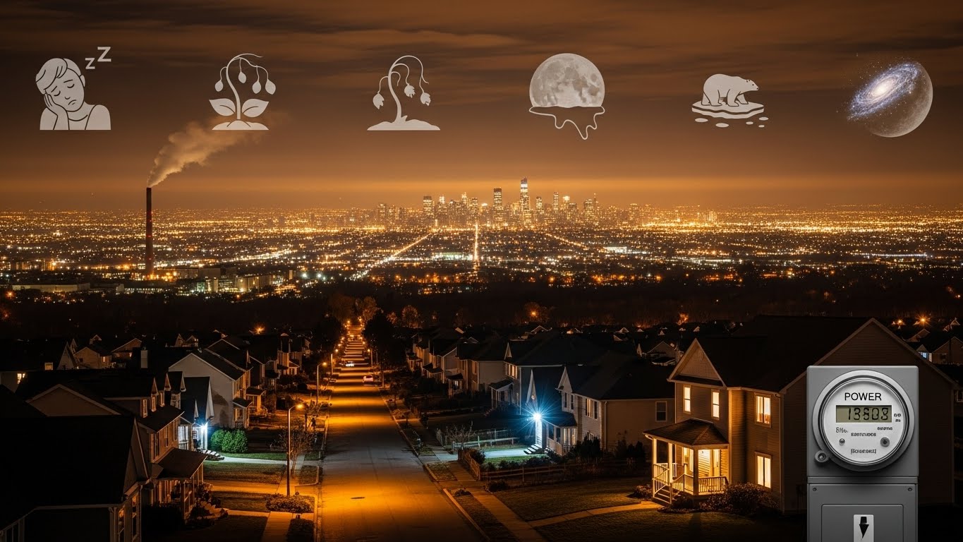 "밤새 켜진 간판, 내 세금이 녹는다? 빛 공해 경제학"