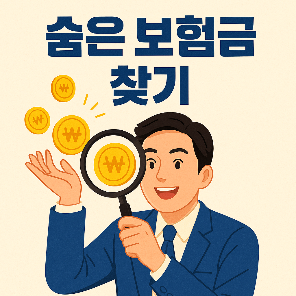 미청구 내보험금 관련 사진첨부