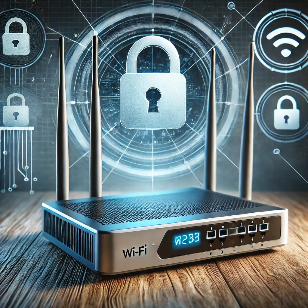 가정용 와이파이 보안을 시각적으로 표현한 그림