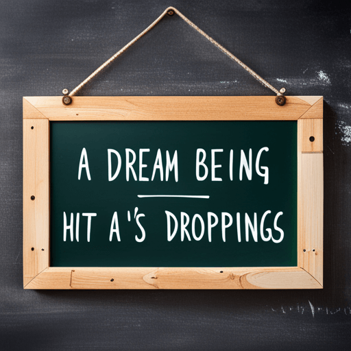 새똥 맞는 꿈 해몽, 해석