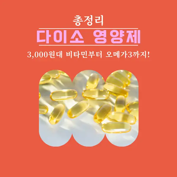 다이소 영양제