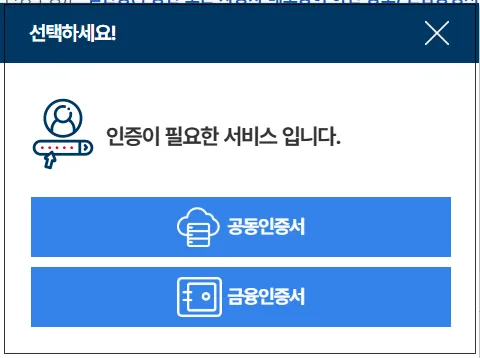 인감증명서-인터넷발급-금융인증서-공동인증서-선택