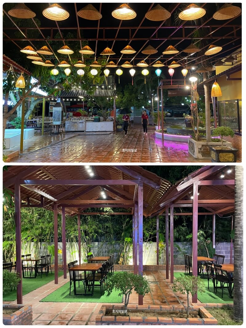 나트랑 깜란 해산물 맛집 동호콴2 테라스 좌석