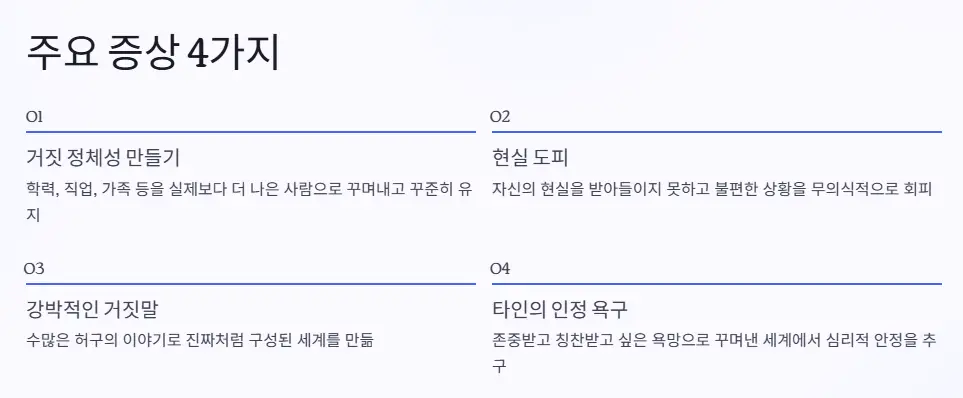 리플리 증후군 증상 4가지