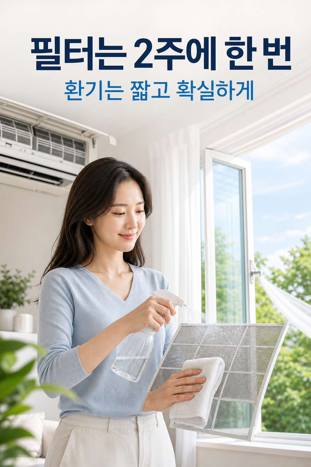 필터 2주 한 번 환기 짧고 확실하게 이미지