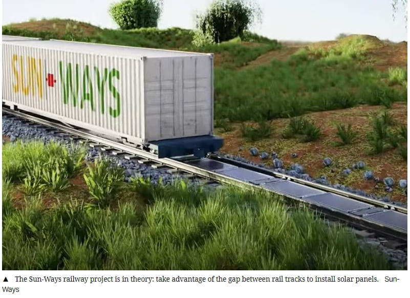 스위스 스타트업의 혁신적인 '철도선로 태양광 발전' 기술 VIDEO: Power-generating railway tracks are coming down the line