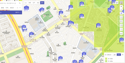 호갱노노 지대 높이 자료