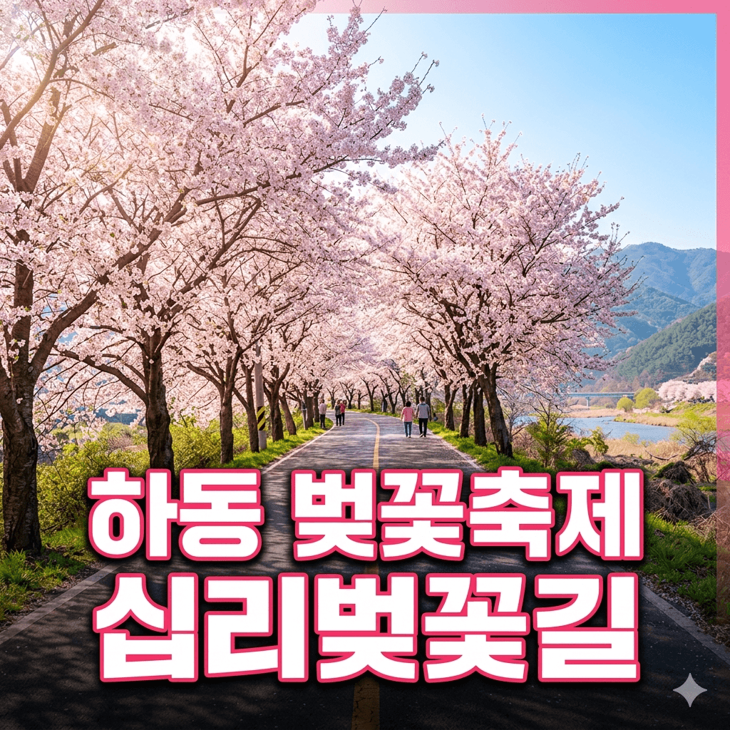 하동 벚꽃축제 십리벚꽃길