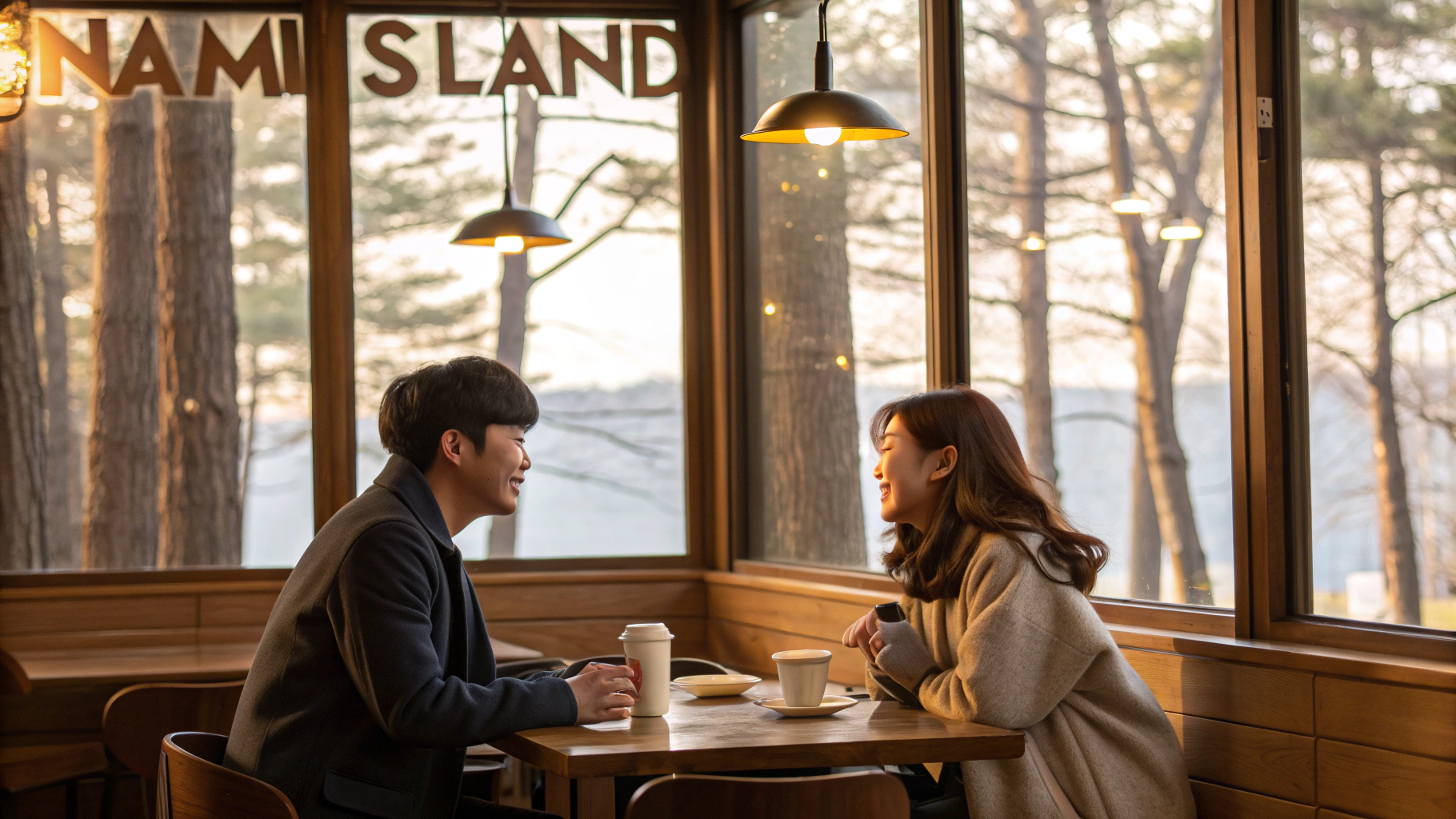 세쿼이아 카페 데이트 - 숲속 커피 한 잔의 여유
세쿼이아 카페는 남이섬 숲속에서 조용히 쉴 수 있는 아늑한 공간입니다.
산책 후 따뜻한 커피 한 잔을 마시며 바깥 풍경을 바라보는 순간, 진짜 힐링을 경험할 수 있습니다.