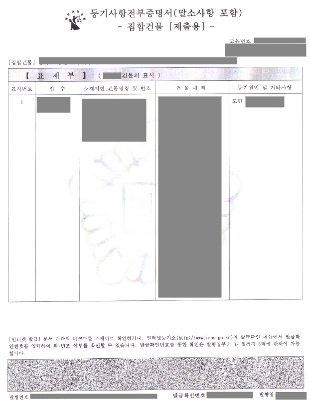 대법원 인터넷등기소 등기부등본 발급방법
