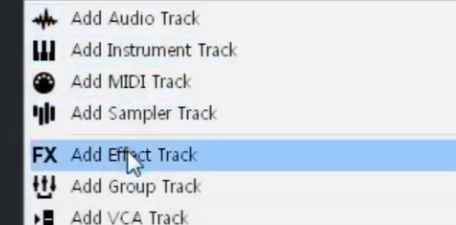 이펙트 트랙(Effect Track) 만들기