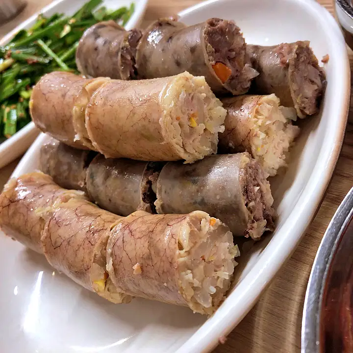 백반기행 178회 박해미 편 순대국 장인이 만든 만두 식감 순대 아산 맛집 소개
