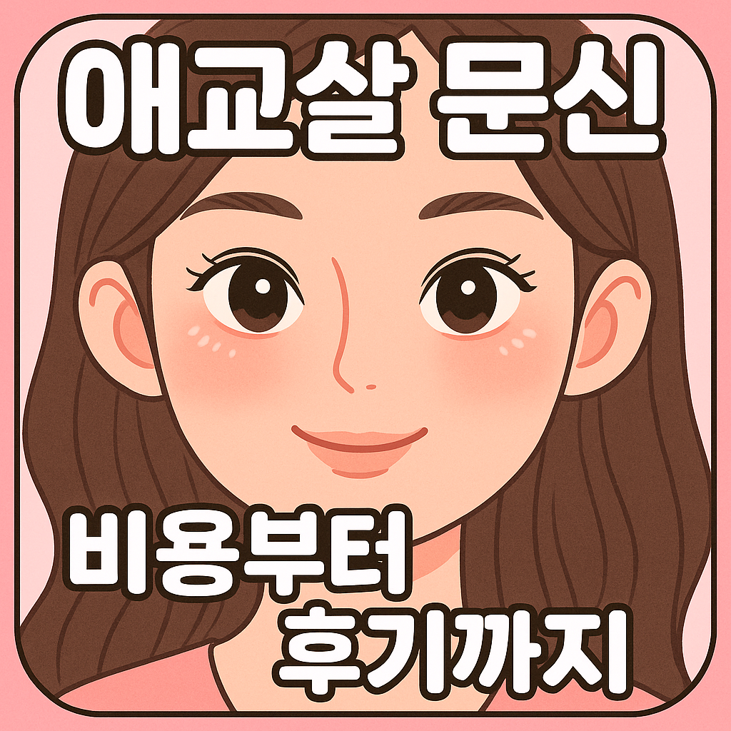 애교살 문신 후기와 비용 정보를 다루는 글 대표이미지