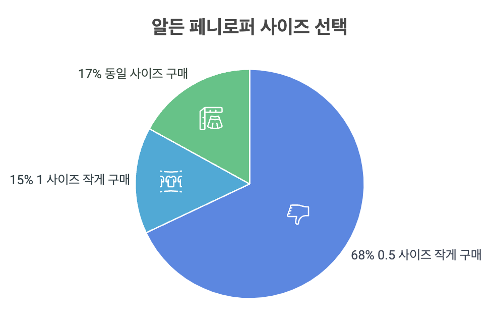 알든 987 사이즈 선택 통계