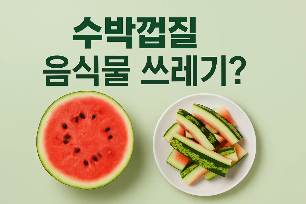수박껍질 음식물 쓰레기 분리수거 방법 썸네일
